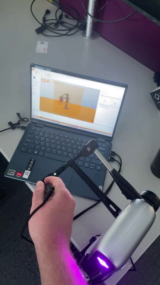 igus ReBeL with innovative Haply sensor