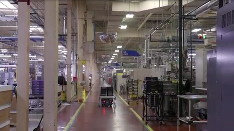 【MiR自主移动机器人】汽车动力总成组件工厂物料搬运案例