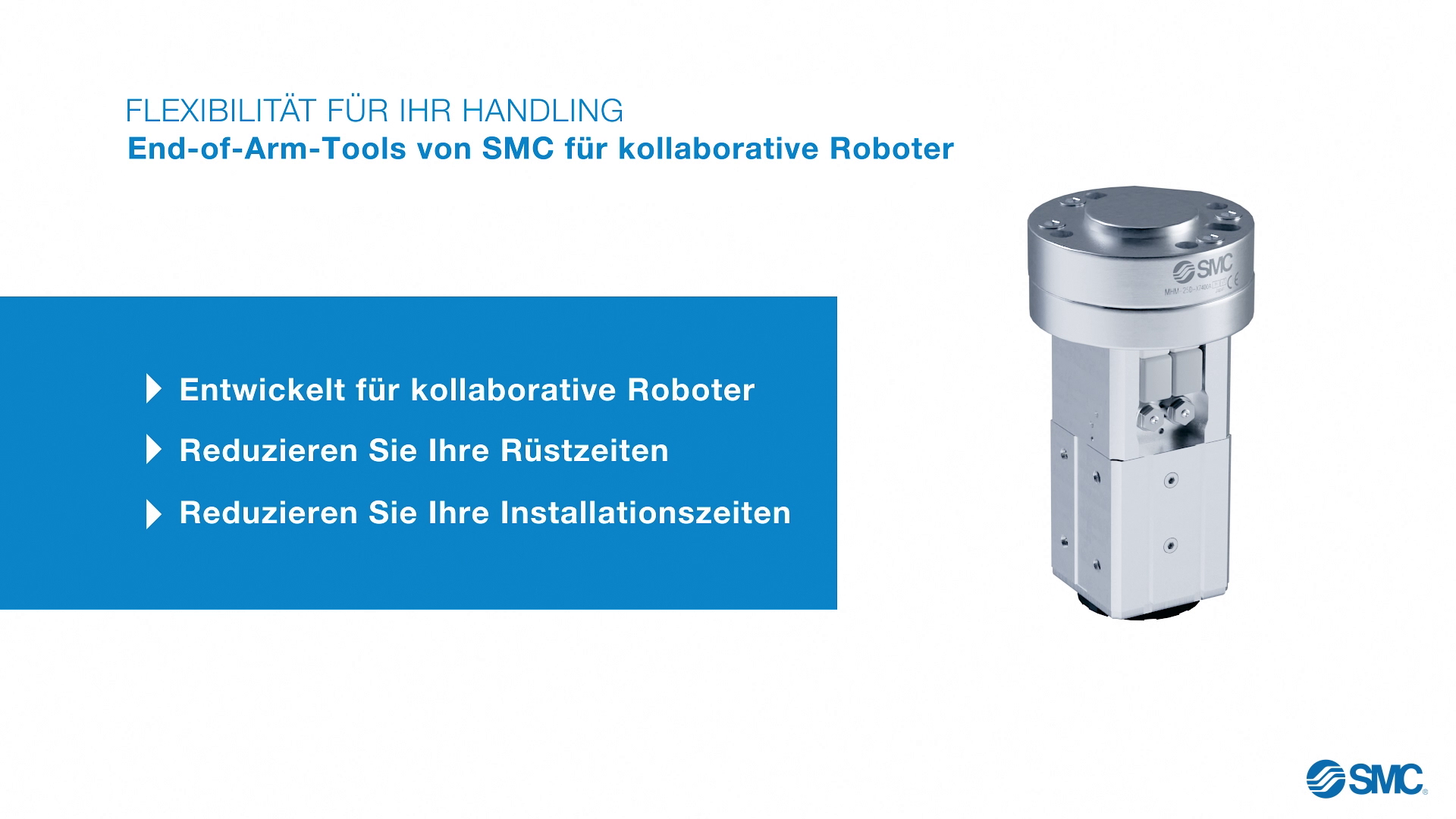 SMC End-of-Arm-Tools for collaborative robots