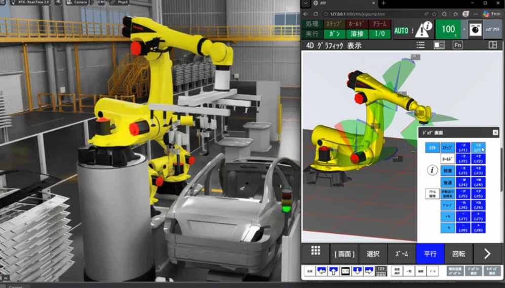 ROBOGUIDE 示教器允许在 NVIDIA 中操作机器人Isaac Sim,FANUC 说道。