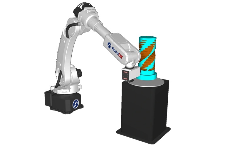 RoboDK 创新 CAM 软件平台的可视化屏幕。