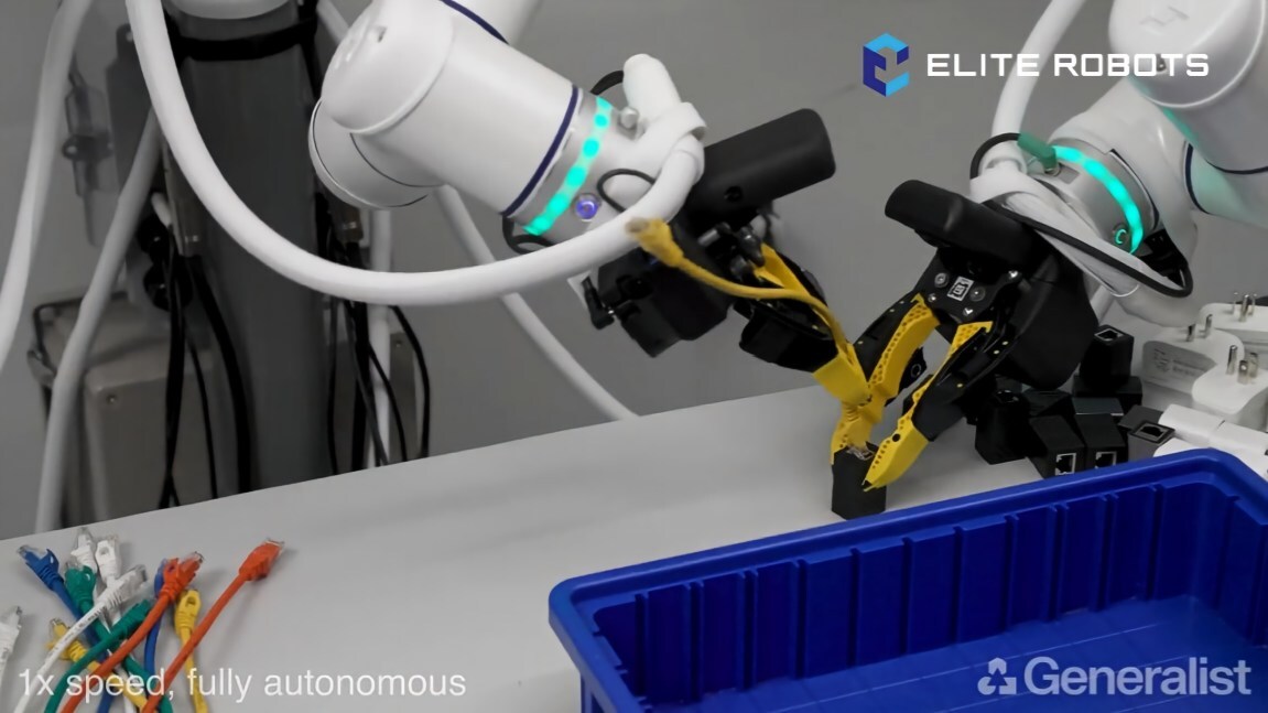 Elite Robots 支持 Generalist AI GEN-1 嵌入式人工智能突破
